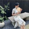 JK&JS Premium New Chinese Style Floral Qipao Dress