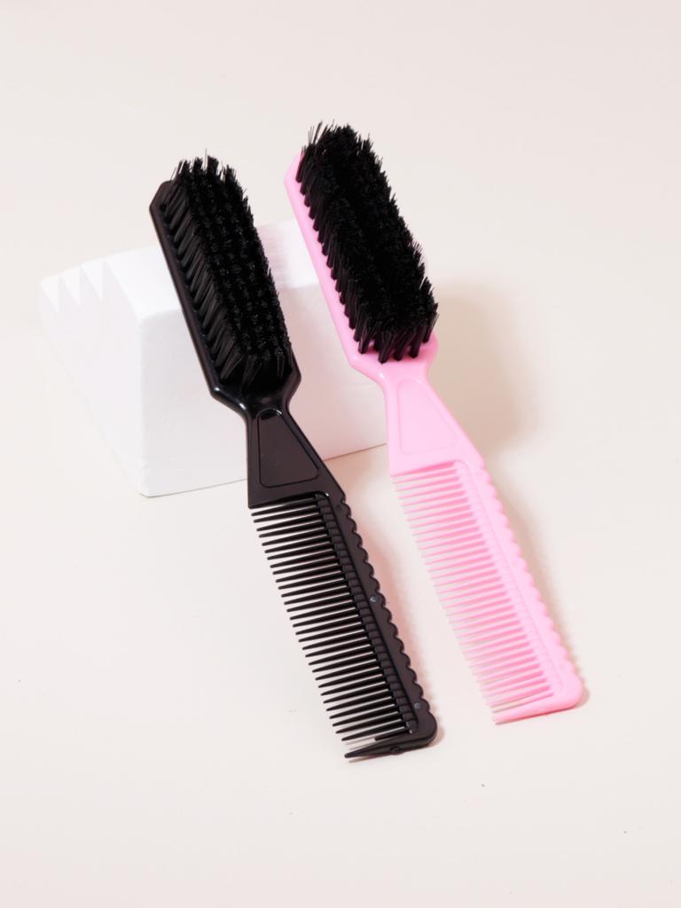 Multi Functional Fading Brush, Nylon Bristles, Men's Hairstyle Brush, Tool Scissors Cleaning Brush, Beard Brush