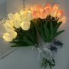 5/10pcs LED Tulips Artificial Flowers Flower Bouquet Night Light for Desktop Room Home Garden Decoration Wedding Birthday Gift