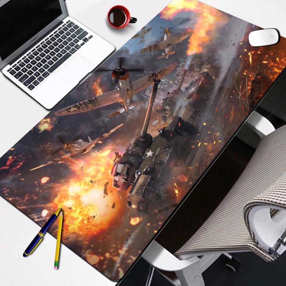 Популярная видеоигра War Thunder Коврик для мыши Большого размера Защитный коврик для стола Прочный резиновый коврик для мыши Настольный коврик