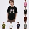 Children's Printed Round Neck Short-sleeved T-shirt Top