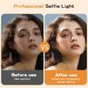 Selfie Light, Clip on Light [Rechargeable], 360°+90° Adjustable 12 Level Brightness Fashionable Portable Phone Selfie Light for Phone, Laptop,