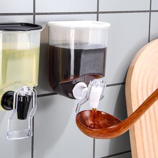 1/2 шт. Диспенсер для бутылок с маслом для кухни, настенный прозрачный пластиковый контейнер для приправ