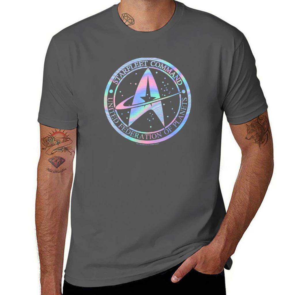 Star Trek Classic Starfleet Comunisexd Hologram Logo Tshirt T Shirt Unisex Cotton Cotton T Shirts Unisex 100 Tshirt