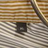 Salvatore Ferragamo Made In Italy Border Stripe Pattern Long Sleeve Shirt Men's Used