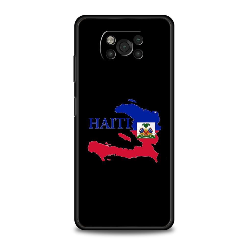 Чехол для телефона Флаг Гаити Для Xiaomi Poco X6 X5 Pro X4 X3 NFC F5 Pro F4 F3 GT M5 M4 Pro 5G M3 C51 C50 C55 Мягкая крышка