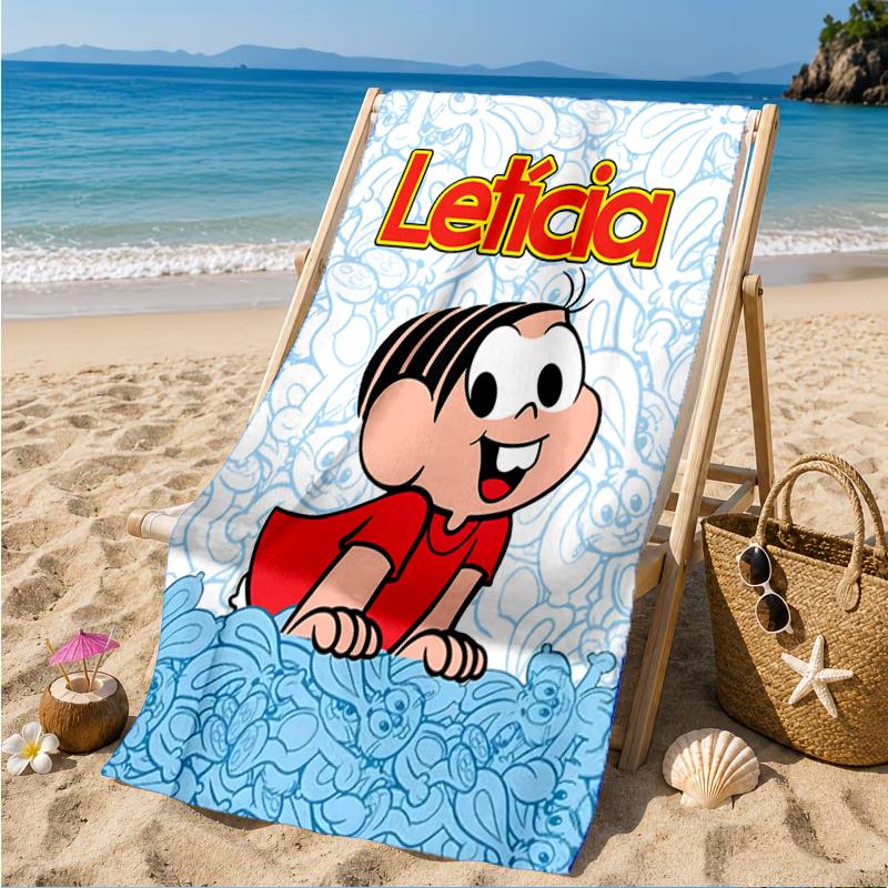 Monica's Adventures In Colorful Land Beach Towel, Super Soft Microfiber, Perfect Gift for Her/Him, Birthday, for Pool, Beach, Travel, Beach Party