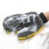 Двусторонние перчатки для мытья машины из кораллового велюра в виде лапы медведя, водонепроницаемая щетка для автомобиля, плюшевые перчатки-лапы медведя для чистки автомобиля, инструмент для чистки автомобиля