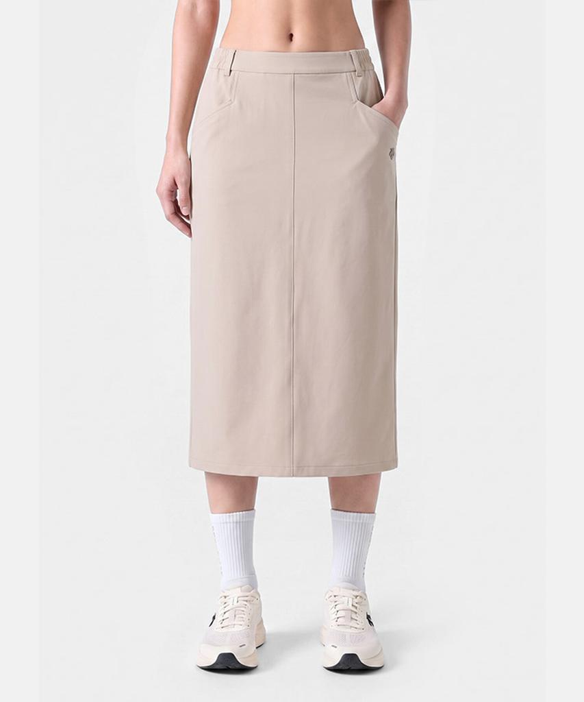 DESCENTE Женская тканая длинная юбка Коричневая Sr322Psk72