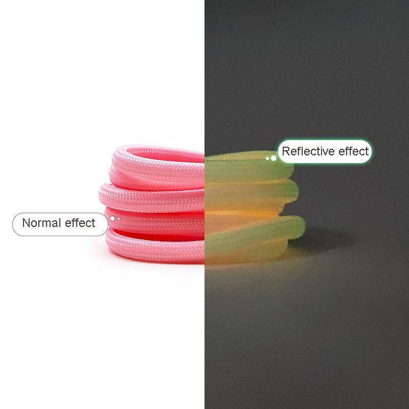 Круглые светящиеся флуоресцентные шнурки светятся в темноте ночные цветные шнурки спортивные парусиновые шнурки для обуви взрослые детские шнурки для обуви новые