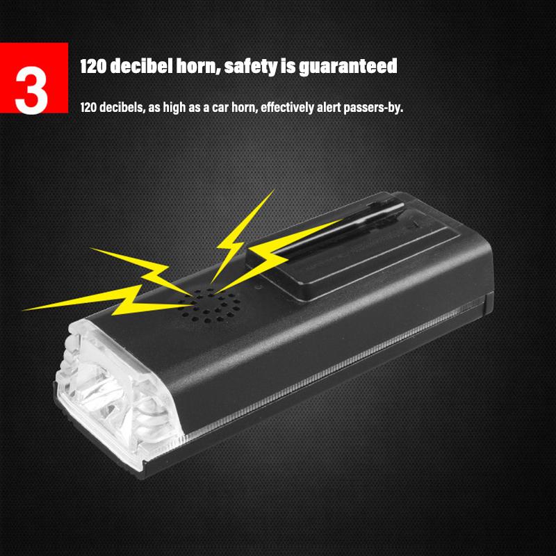 USB перезаряжаемый датчик освещения, звуковой сигнал, индикатор заряда батареи, велосипедный задний фонарь, светодиодные фонарики, аксессуары для велосипеда, передняя часть велосипеда