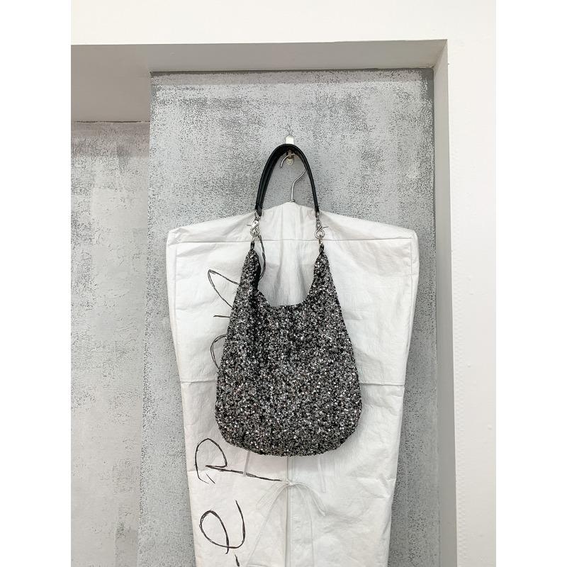 Новая женская сумка через плечо, сумка-тоут для поездок на работу, большая вместимость, женственная, темпераментная сумка с пайетками