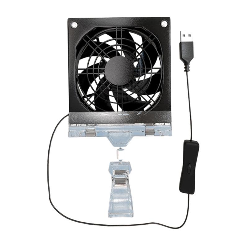 3600RPM High Speed 5V Computer Cooling Fan Adjustable Angle Design For PC Gaming Rigs Router Heat Dissipation