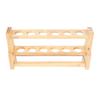 Wooden Test Tube Rack Storage 6 Round Hole Multifunctional Test Tube Stand Holder for Home Laborator
