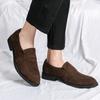 Fashion Men's Suede Leather Loafers Fashion Soft Mens Shoes Comfortable Driving Shoes Brand Men Casual Footwear Thick Bottom Moccasins