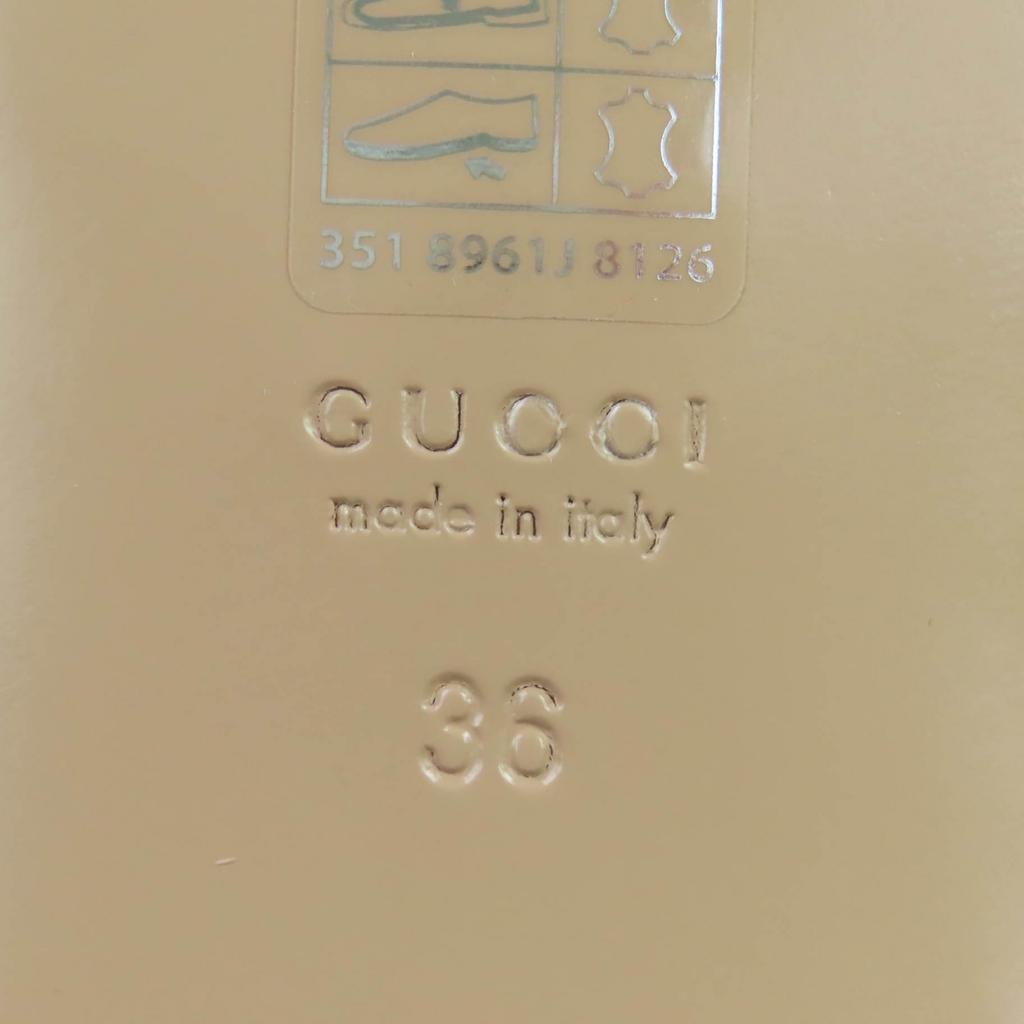 GUCCI Sandals Interlocking G Mint green Suede leather Women 36 Used