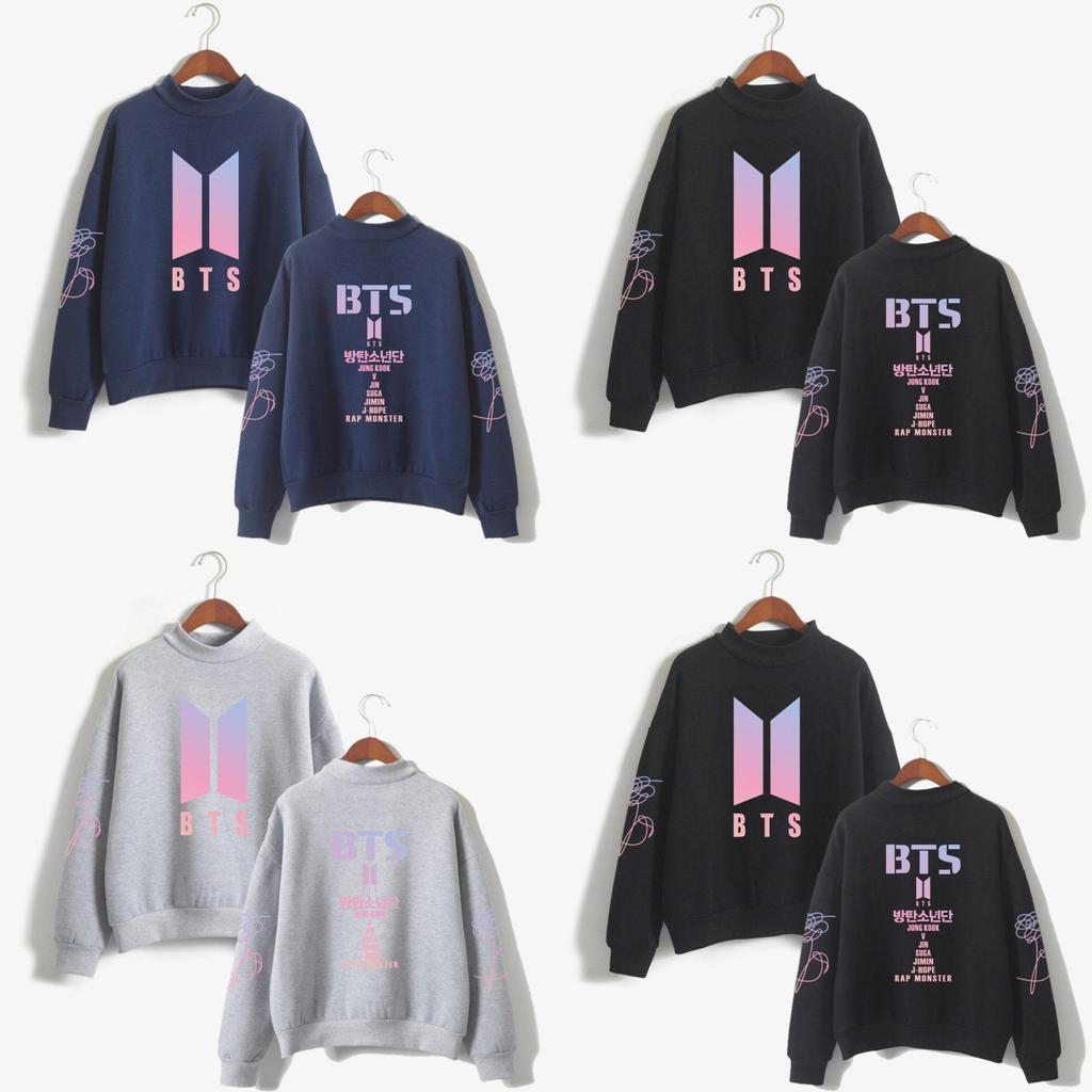 Bts Kpop Свитер In Bloom Унисекс Худи Jung Kook Bangtan Boys Стильный Удобный Смесь хлопка