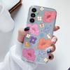 Прозрачный чехол для Samsung Galaxy A24 A17 A16 A56 A55 A54 A06 4G Чехол Мультяшные цветы Мягкий Прозрачный Ударопрочный Funda Лицевая крышка Capa