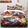 Мультфильм Удивительный мир Комплект постельного белья Gumball для мальчиков и девочек Twin Queen King Size Пододеяльник Наволочка Кровать для мальчиков и взрослых