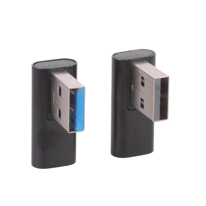 1 пара угловых USB A на USB C конвертер-адаптер (левый и правый) Поддержка передачи данных и питания устройств