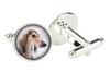Saluki, Persian Greyhound, Arabian hound, Gazelle hound - cufflinks in a box, handmade jewelry, product of the Art-Dog brand