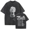 Футболки рэпера MGK Lost Americana Tour 2026 Machine Gun Kelly Винтажная стираная футболка с принтом Мужская хип-хоп футболка с коротким рукавом