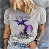 Unisex Womens Cotton Humorous Quirky Dragon Print TShirt Loose Round Neck Casual Short Sleeve Fashion Top Clothing Summer