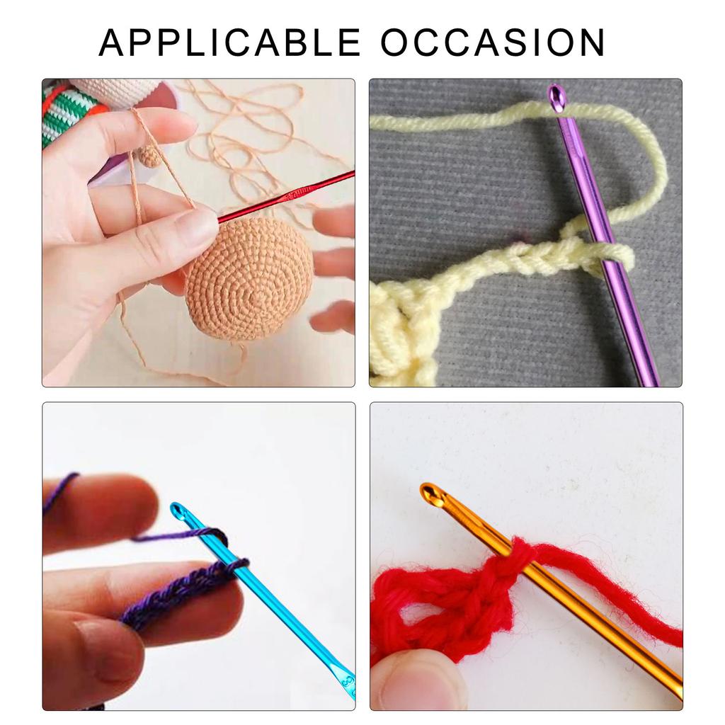 Beads Crochet Hook 3mm Crochet Needle Handmade Crochet Needle Practical Metal Knitting Needle for Craft Project