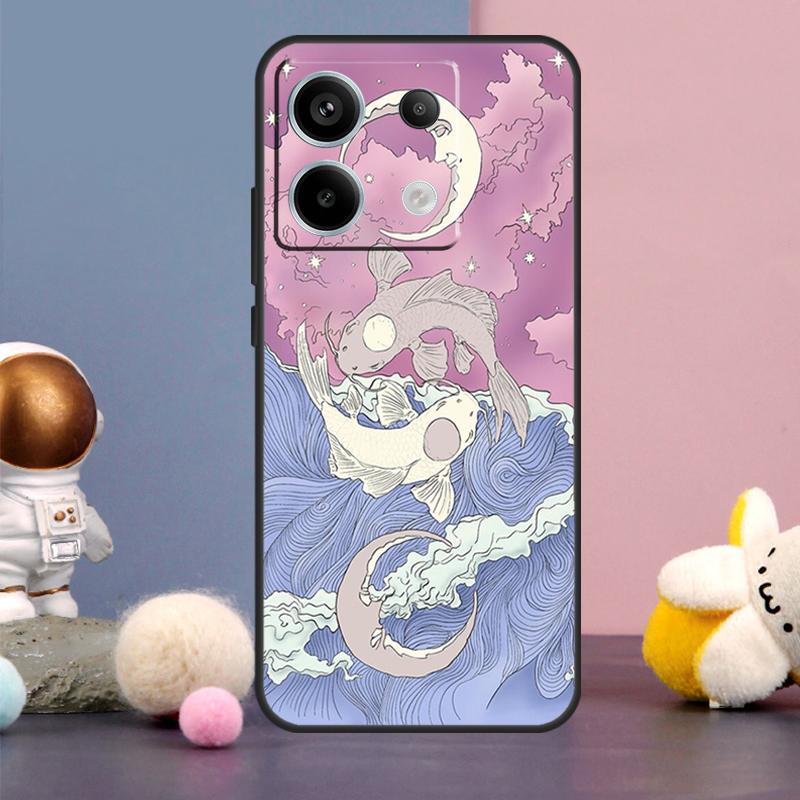 Чехол Ying Yang с рыбками Кои для Xiaomi Redmi Note 9 10 11 12 13 Pro Plus 12S 11S 10S 9S Remdi 12 13 C 9C 10C