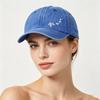 Minimalist Style Turtle Print Baseball Cap Soft Cotton Trucker Hat Washed Baseball Cap  For Adults