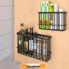 Punch-Free Wall-Mounted Kitchen Storage Rack: Multi-Functional Plastic Wrap Holder & Refrigerator Shelf