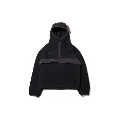 ACG Collection Флисовый пуловер с капюшоном на половину молнии, подходящий для женщин, черный CU4115-010