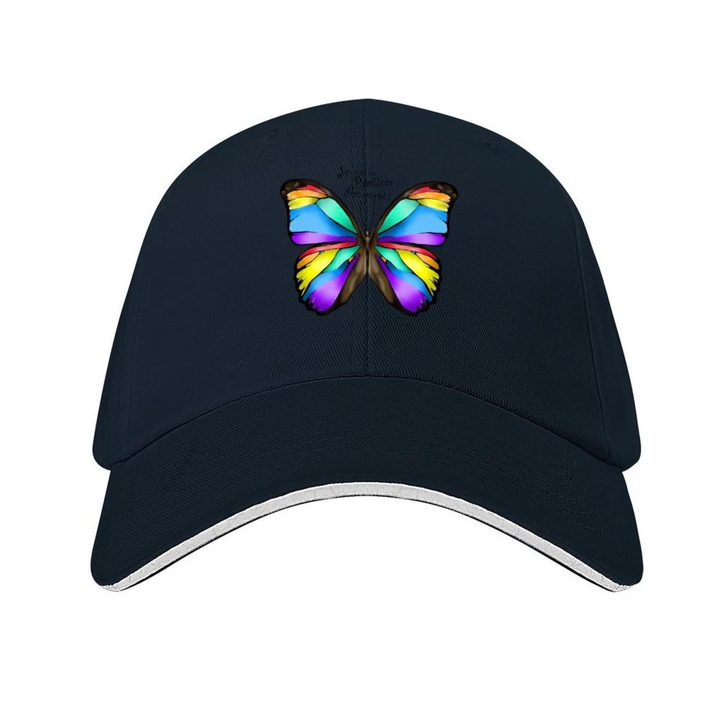 I am a rainbow butterfly Baseball Cap hard hat Unisexs big size hat Hat Unisex Golf Wear Unisex Womens