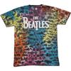The Beatles Футболка унисекс для взрослых с логотипом Tie Dye Drop T