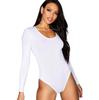 Хлопковое боди с длинными рукавами - Женское тело - Элегантное и мягкое тело