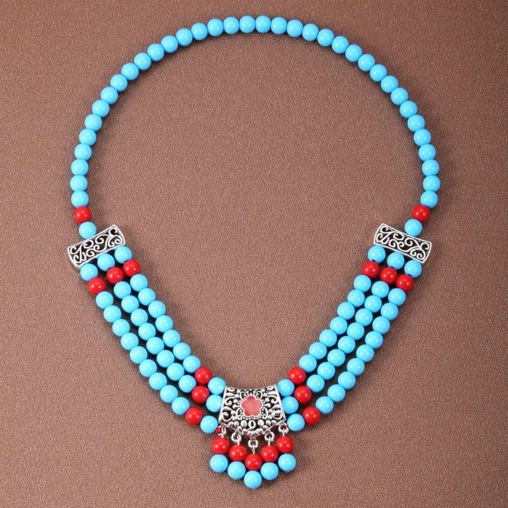 Ethnic Style Bohemia Hair Chain Tassel Women Head Chain Ethnic Style Forehead Chain Exotic Headbands Necklace
