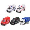 1Pc Model Hospital Ambulance Hospital Rescue Metal Cars Model Diecast Inertia Car Toys