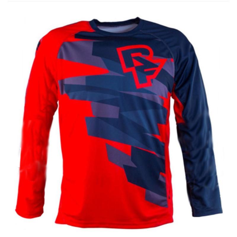 Breathable Long Sleeve T-Shirt Men Outdoor Cycling Motocross Racing Quick Dry