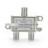 Two-Way TV Signal Splitter: 1 Input, 2 Outputs, 5-2400MHz