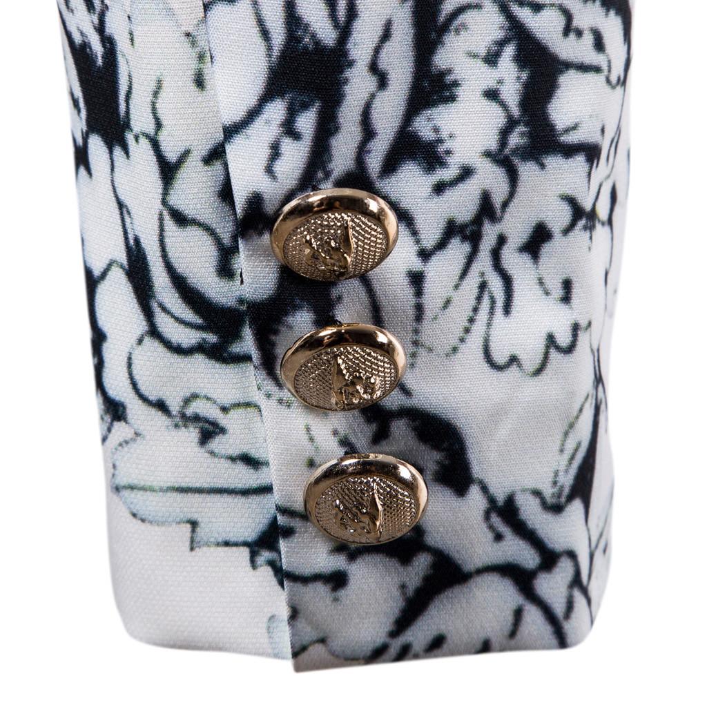 Мужская стильная повседневная деловая верхняя одежда с принтом для свадебной вечеринки, пальто, костюм, топы