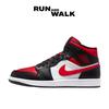 2022 Air Jordan 1 Mid "White Black Red (2022)" 554724-079 (Mens)