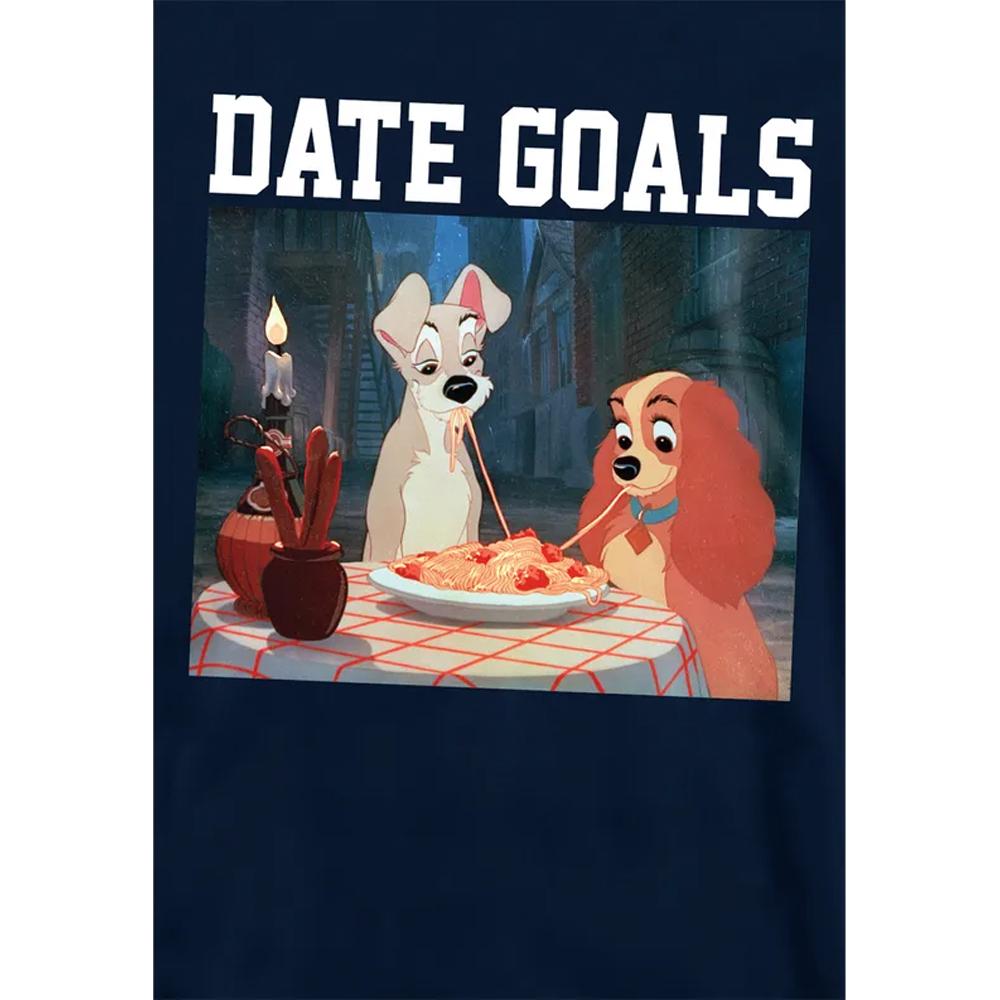 Lady And The Tramp Childrens/Kids Date Goals Valentine`s Day Hoodie