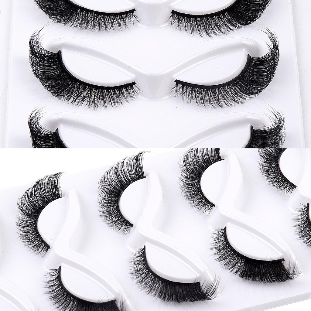 5 Pairs Of Oblique Flying Fox False Eyelashes, Natural Thick End Of The Eyes, Extended Eyelashes