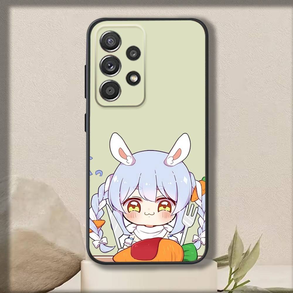 U-Usada Anime P-Pekoras Phone Case For Samsung S 25,24,23,22,30,21,10,9,Ultra,Plus,Lite,FE,4,5 G Soft Black Case