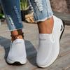 Women's Breathable Knit Slip-On Sneakers Lightweight, Comfortable Walking Shoes for All-Season Casual Outdoor Activities