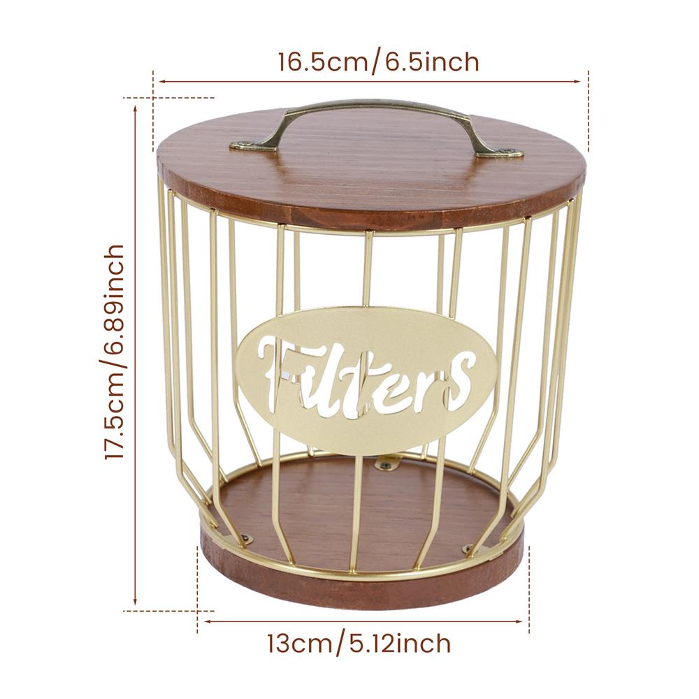 Держатель для кофейных капсул, металлический большой емкости, органайзер для кофейных капсул с деревянной крышкой для кофейной стойки, контейнер для хранения