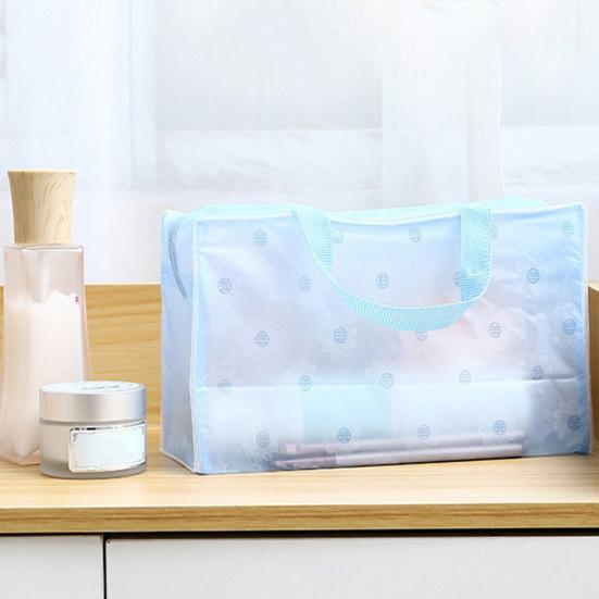 Портативная дорожная водонепроницаемая косметичка с цветком, органайзер для мытья ванны, сумка для хранения