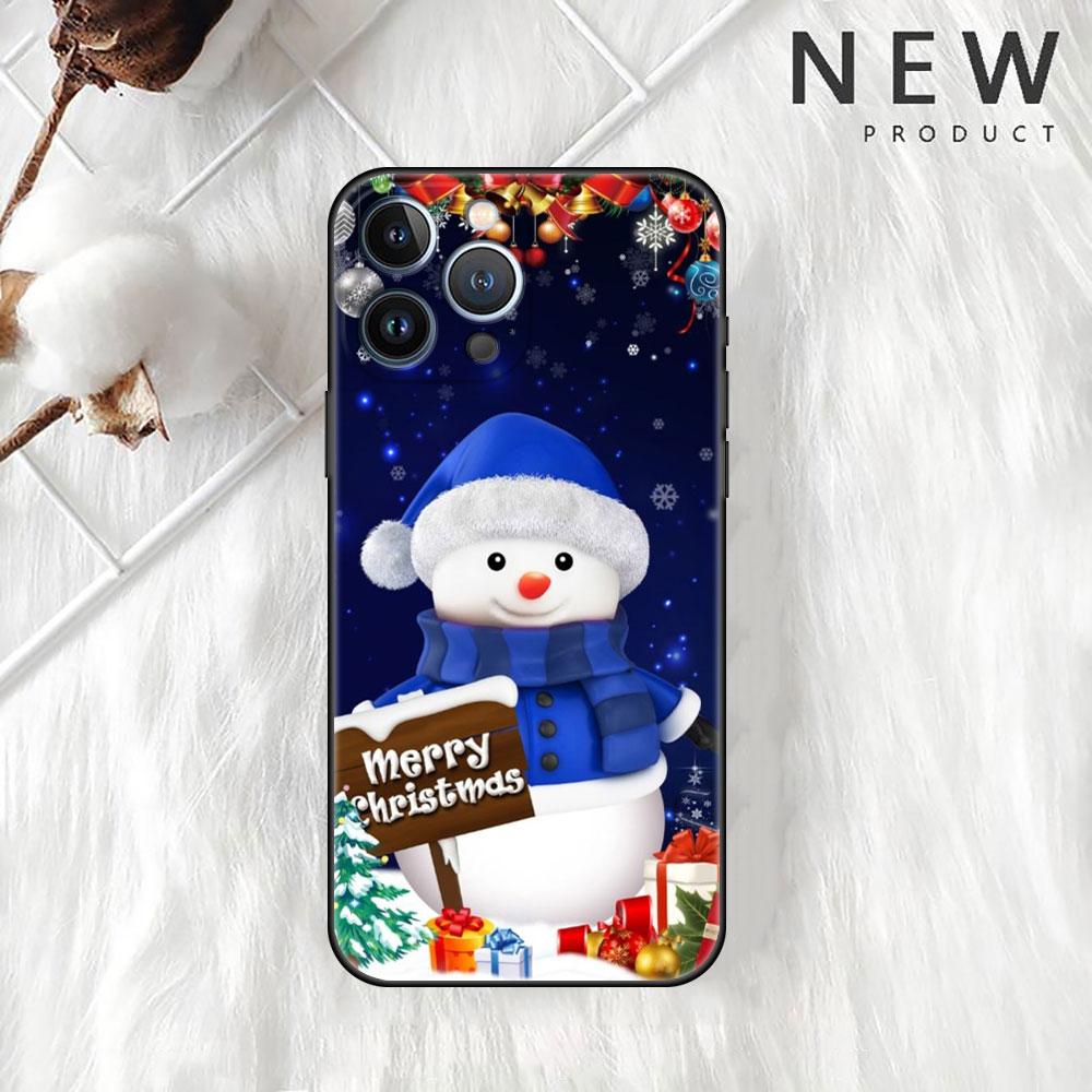 Мягкий чехол для телефона «Рождественский снеговик» для iPhone 11 13 Pro Max 12 Mini 7 8 Plus SE 2020 X XS 6 6S 5 5S Funda, силиконовая задняя крышка Sac