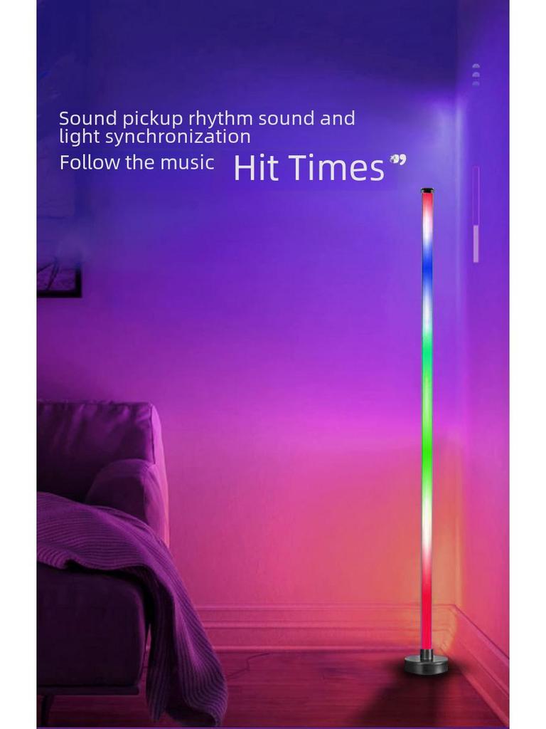 RGB Fantasy Color Corner Floor Lamp with Music Rhythm for Gaming and Living Spaces