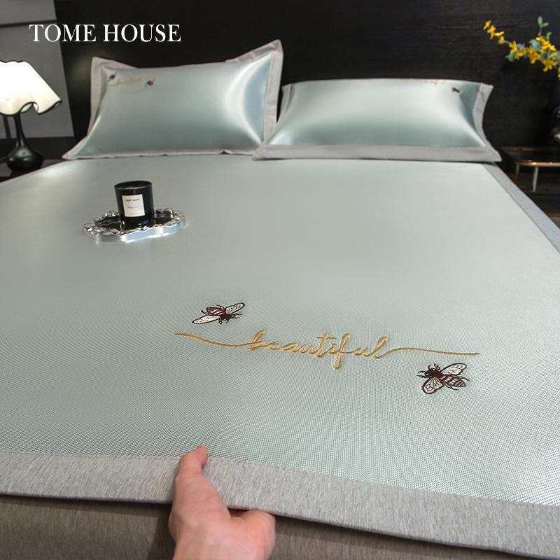 Machine Washable High-End Ice Silk Cooling Mat for Summer - Foldable, Soft Bed Cover with Free Shipping